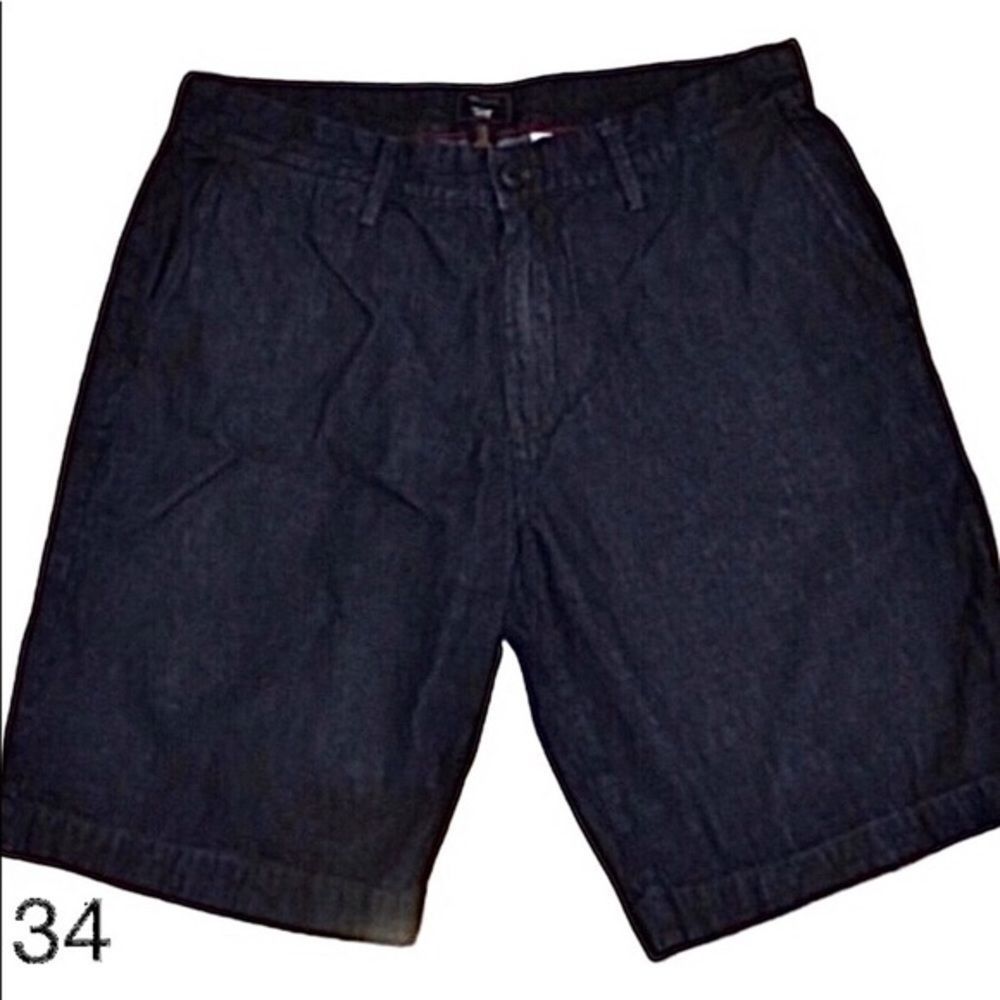GAP Dark Wash Flat Front Denim Shorts NWOT SZ 34